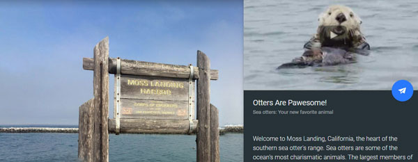 partial screencapture of Google Earth Voyage to Moss Landing by the Monterey Bay Aquarium